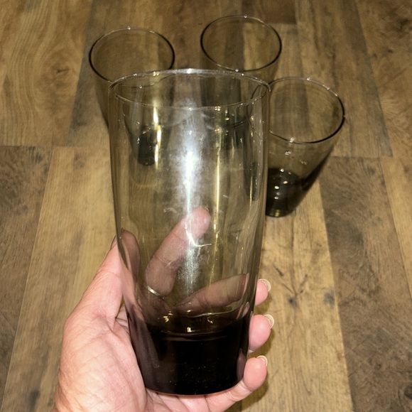 Vintage Libbey Smoked Glasses Set of 4 - Picture 5 of 6